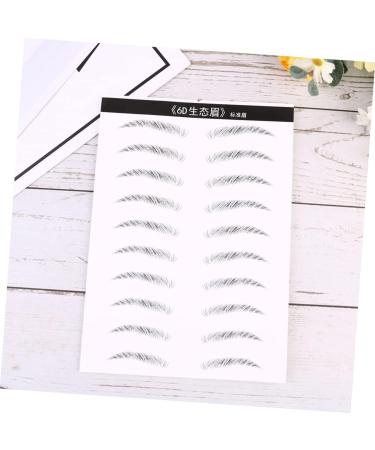  SOESFOUFU 2 Pairs Eyebrow Stencils Authentic Like Hair Sticker Eyebrow Simulation Eyebrow Tattoo Glue On Forehead 4d Simple Lazy - Buy Online on GoSupps.com