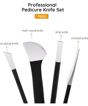 Segbeauty 4PC Pedicure Knife Set for Ingrown Toenails | Stainless Steel Foot Care Kit with Carrying Bag | Nail Clipper & Foot Repair Tools - Buy Online on GoSupps.com