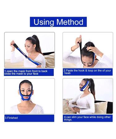 Face Slimming Cheek Mask - Lifting & Tightening Skin Bandage for Double Chin Removal | Facial Relaxation Strap Belt for Sleeping - Buy Online on GoSupps.com