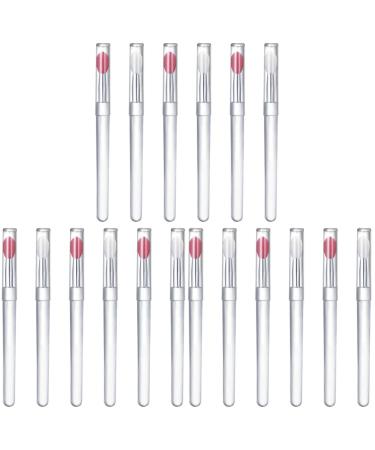 18 Pcs Silicone Lip Brush with Lid Makeup Tool Silicone Lipstick Applicator Makeup Brush Reusable Lip Brush Makeup Accessory Lip Mask Brush Eyeshadow Applicator Eyeshadow Brush 10.3X1.2X0.7CMx3pcs Assorted Colorx3pcs