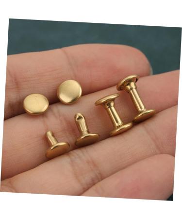 STOBOK 40 Sets Rivet Leather Belt Leather Leash Metal Trim Leather Crafts Repair Studs Mushroom Nails Bags - Buy Online on GoSupps.com