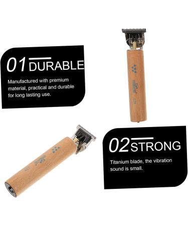 Beaupretty 1 Set T-Type Electric Pusher Detail Trimmer Electric Mustache Trimmer Mens for Barber Manscape Trimmer for Men Trimmer Men Beard Wooden Lettering - Buy Online on GoSupps.com