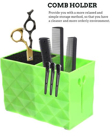 Minkissy 3-Pack Scissors Holder & Haircut Organizer | Slide-Resistant Tool Stand & Storage Box | Hairdressing Essential | 15.6x10.6cm | Gr n - Buy Online on GoSupps.com