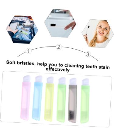 Antimicrobial Foldable Portable Toothbrush for Sensitive Gums | Travel & Camping Gift | Wide Head Design - 1 Pack (Random Color) - Buy Online on GoSupps.com