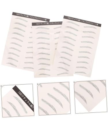  minkissy minkissy 3 Like Eyebrow Stickers Bionic Effect Easy Water Transfer For Beginners Grooming Decals Natural Temporary Brows For Women - Buy Online on GoSupps.com