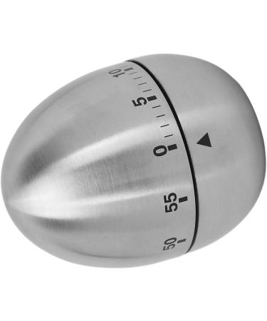 Verdingly Stainless Steel Egg-Shaped Mechanical Rotating Timer | Kitchen & Sauna Use | Clear Scale & Memory Feature - Buy Online on GoSupps.com
