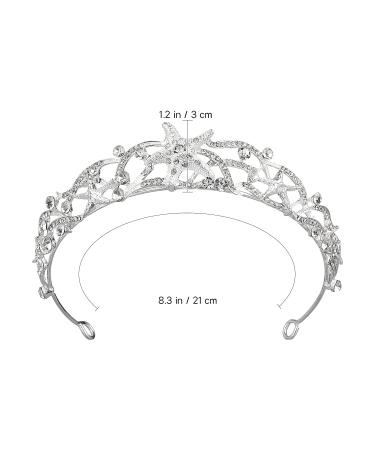 Beaupretty Wedding Starfish Headpiece - Rhinestone Tiara Bridal Hair Accessories - Buy Online on GoSupps.com