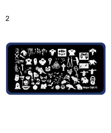 Premium Stainless Steel Nail Art Templates for Women | Halloween & Christmas Patterns | Manicure Printing Plates - Buy Online on GoSupps.com