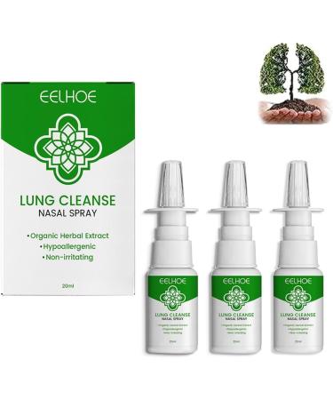 KYOSK Onnature Organic Herbal Lung Cleanse 20ml Herbal Spray Cleansing Lung Nasal Spray Lung Spray Organic Herbal Lung Cleanse & Repair Nasal Spray Pro (3pcs)