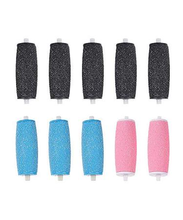 Pack of 10 Extra Coarse Mineral Replacement Rolls Compatible With Velvet Smooth Callus Remover Refill Rolls with Diamond Particles