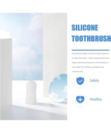 Healifty Finger Toothbrush for Infant Oral Care - 2Pcs White - Relieve Teething Discomfort & Gum Cleaning - Buy Online on GoSupps.com