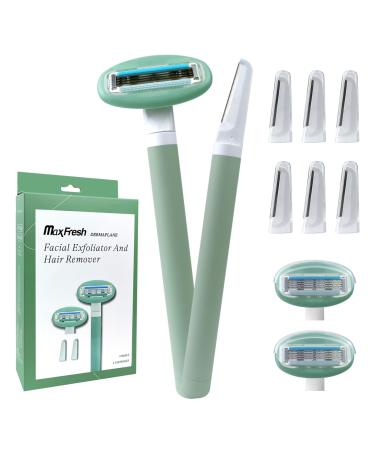 Dermaplaning Facial Razor for Women Face Eyebrow Razor for Women 8 Blade Refills Dermaplane Razor for Women Body Use Ideal for Shaping and Removing Unwanted Hair