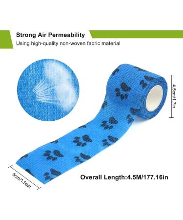 10 Pack Pet Self Adhesive Tape Cohesive Wrap Bandages Camouflage Wrap Tape Strong Elastic Stretch Sports Tape for Wrist Ankle Sprains & Swelling Dogs Elastic Bandage Wrap Tape 5cm 4.5m(10 Styles) - Buy Online on GoSupps.com
