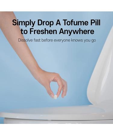 Tofume Bathroom Deodorizer Tablets with Essential Oil - Lavender, 30 Count, Non-Toxic & Long-Lasting Odor Eliminator - Buy Online on GoSupps.com