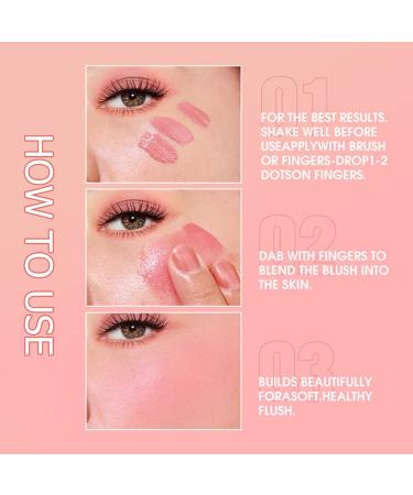 Matte Cream Liquid Blush Trio | Skin Tint Makeup for Cheeks | Long-Wearing & Smudge-Proof | Dewy Finish | Cruelty-Free - Buy Online on GoSupps.com