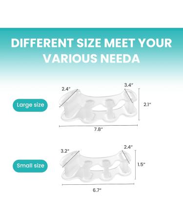 Soft Gel Toe Separators - Bunion Correction & Pain Relief for Men & Women | Small Size (1 Pair) - Ideal for Hammer Toe & Plantar Fasciitis - Buy Online on GoSupps.com