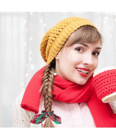 Christmas Hair Scrunchies - 10 Stylish Elastic Hair Ties for Women & Girls | Festive Rabbit Ear Accessories - Buy Online on GoSupps.com