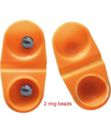 ZRM&E 20pcs Plastic Fishing Double Rattle Bait Alarm Sea Fishing Attractor Bell - Orange - Buy Online on GoSupps.com