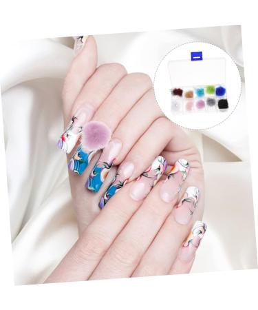 Ipetboom Nail Supplies 1 Box Nail Set Nail s Nail Stamper Nail Polish Kit Trinket Manicure Pompom Balls Nail Puff Magnet Nail Ornaments Nail Charms Nail Art Pompom Fluffy 3d Velvet - Buy Online on GoSupps.com