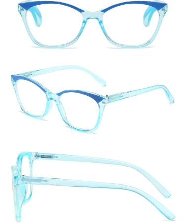 Koosufa Fashion Cat Eye Anti-Blue Light Reading Glasses for Women - Retro Designer Visual Aid - Strengths 1.0 to 4.0 - Anti-Fatigue & Stylish - Buy Online on GoSupps.com