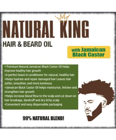 Natural King Jamaican Black Castor Shampoo & Pro-Growth Hair Oil Set - Nourish & Boost Hair Growth (33.8 oz + 7.1 oz) - International Shipping Available - Buy Online on GoSupps.com
