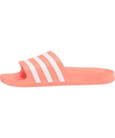 adidas Adilette Aqua Slides Sandal 9 - Unisex, Solar Red/White/Solar Red - Buy Online on GoSupps.com