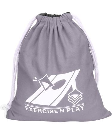 EXERCISE N PLAY Premium All Weather Resistant Cornhole Bags Set - 8 Duckcloth Bean Bags for Cornhole Toss Games - Regulation Size & Weight - Black/Gray - Buy Online on GoSupps.com