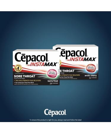 C pacol Instamax Berry Frost Sore Throat lozenges 24 Count (Pack of 1) - Buy Online on GoSupps.com