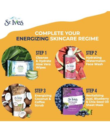 St. Ives Coconut Coffee Scrub 6 oz - Energizing Exfoliating Treatment - Buy Online on GoSupps.com