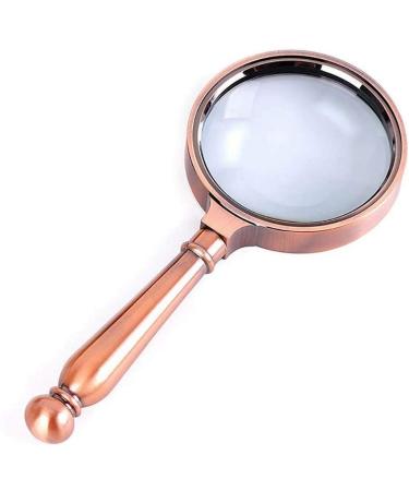 10X 80mm Reading Loupe Magnifiers Handheld Retro Detachable Handle Ideal for Reading Newspaper Map Jewellery Better Life