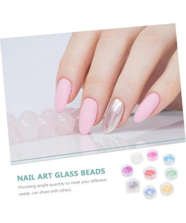 Beatifufu 9 Boxes Nail Decoration Jewelry Jewels for Nails Nail Gems Tiny Beads Glass Nail Charms Beads for Nails Nail Beads for Acrylic Nails Small Beads Mini Beads Macaron Glass Beads - Buy Online on GoSupps.com