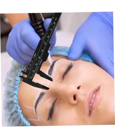 R gle de pochoir sourcils outil de mesure r gle sourcils r glable avec pied coulisse coulissant guide mise en forme des professionnel pour pochoir maquillage et tatouag - Buy Online on GoSupps.com