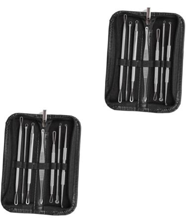 PLAFOPE 14 Pcs Blackhead Removal Extractor Tools Comedone Extractor Blackhead Extractor Silver - Buy Online on GoSupps.com