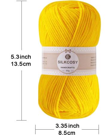 Soft 280 Yards Crochet Yarn Set - 2 Pcs Assorted Skin Colors | 4ply Acrylic Yarn for Hand Knitting - Buy Online on GoSupps.com