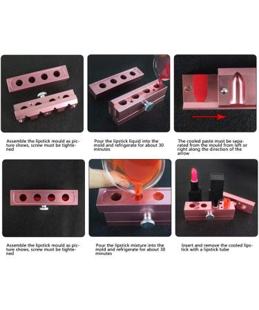 Rose Gold Lipstick Mold - DIY Lip Balm Maker Tool & Mould Set - Buy Online on GoSupps.com
