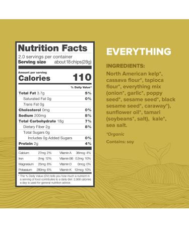 12 Tides Organic Puffed Kelp Chips - Plant Based Seaweed Chips | Non GMO, Gluten Free, No Added Sugar | Sea Vegetable Chips Variety Pack - 3 Count - Buy Online on GoSupps.com