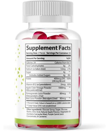 True Form Keto Plus ACV Gummies (60 Gummies) - One Month Supply | TrueForm ACV Advanced Keto & Apple Cider Vinegar Formula with B12 and Beet Root | Dietary Supplement for Shark Tank Results - Buy Online on GoSupps.com