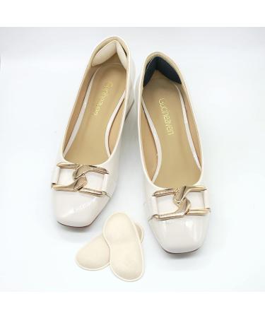 CZBYXA12 Heel Grips - Prevent Heel Slipping and Rubbing - 4 Pairs Self-Adhesive Shoe Cushion Inserts for Men and Women - Beige - Buy Online on GoSupps.com