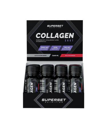 Superset Nutrition | Collagen Shot (12x60ml) | Collagen | Contribute to the well-being of your joints! -Wild strawberry