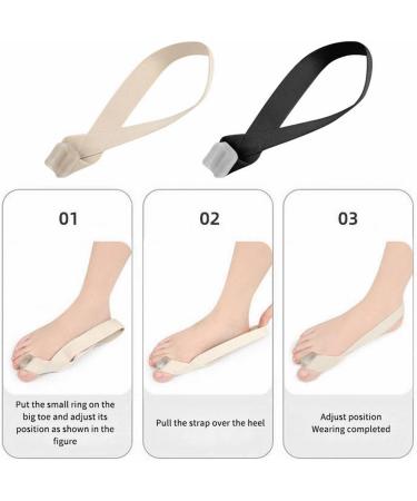 Day and Night Wearable Bunion Orthosis Shoes - Toe Separator with Tension Band for Overlapping Big Toe - Cloth Massage Feet - Size A/B - Buy Online on GoSupps.com