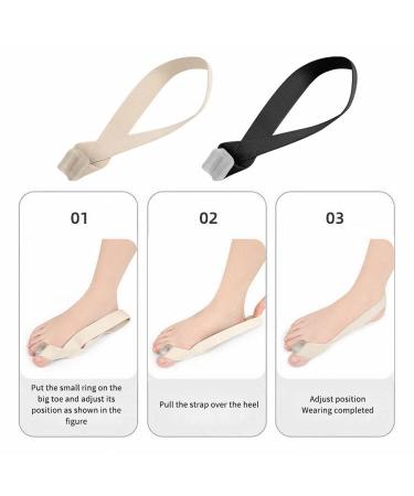 Hhseyewell Single Side Pull Bunion Orthosis Day/Night Wearable Shoe - Toe Separator Tension Band Cloth Eliminator, 0.56 oz - Buy Online on GoSupps.com