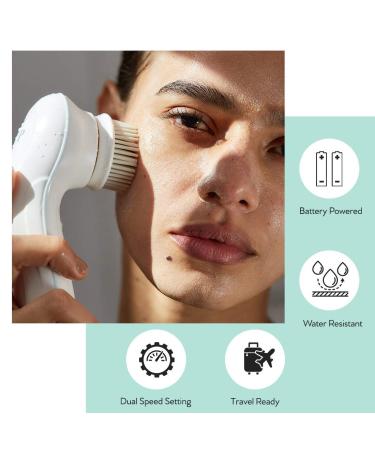 My Life My Shop Ultimate Spin Facial Cleansing Brush (Grey) - Ultimate Skin Spa with 3 Interchangeable Face Brushes - Buy Online on GoSupps.com