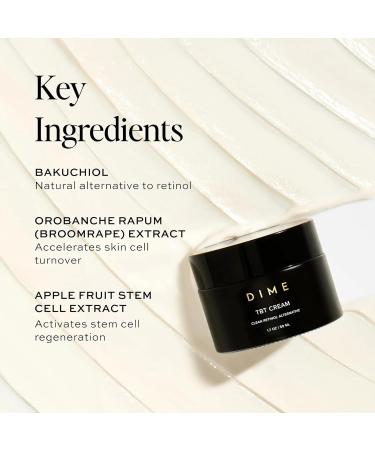 DIME Beauty TBT Cream Anti-Aging Retinol Cream Alternative and Face Moisturizer with Bakuchiol Lightweight Night Cream 1.7 oz / 50 ml 1.7 Ounce (Pack of 1) - Buy Online on GoSupps.com