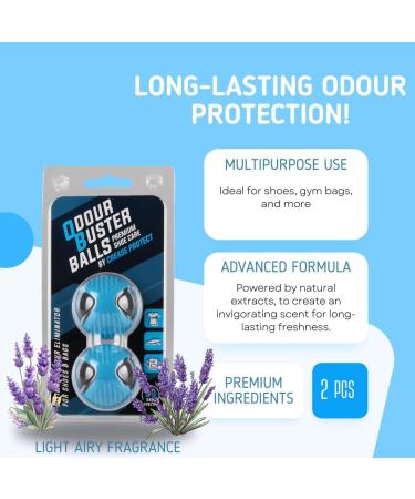 Odour Buster Shoe Deodorant Balls - Ultimate Sneaker Deodoriser & Shoe Freshener - Fresh Scent for Shoes & Bags - Reusable Sports Shoe Deodorizer - Eliminate Odour from Shoes Bags Lockers 1 count (Pack of 2) - Buy Online on GoSupps.com