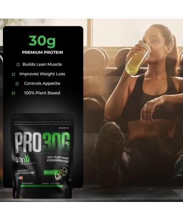 PRO 30G Vegan Protein Powder by ATHLEAN-X Plant-Based Muscle Recovery & Growth Formula Gluten-Free NSF Certified for Sports High Protein Supplement for Strength - Vanilla Bean - Buy Online on GoSupps.com