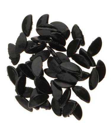 25 Pairs of 15mm Black Oval Silicone Push-In Nose Pads for Eyeglasses - Comfortable & Durable | International Shipping - Buy Online on GoSupps.com