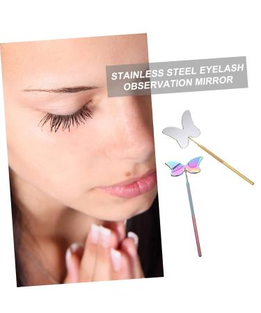 Beavorty 6 Pcs Handheld Eyelash Inspection Mirrors - Stainless Steel Makeup Tool for Eyelash Extensions & Beauty Essentials - Buy Online on GoSupps.com