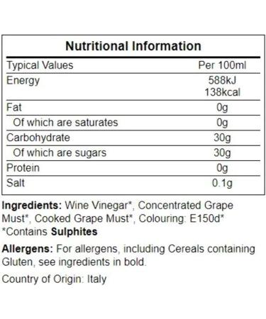  Casa Rinaldi Balsam Vinegar of Modena PGI Oro Tuscia 250 ml - Buy Online on GoSupps.com