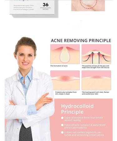 Acne Patches Pimple Patch Spot Treatment Stickers for Face and Body Fast-Acting Vegan & Cruelty Free Skin Care Blemishes Treating acne - Buy Online on GoSupps.com