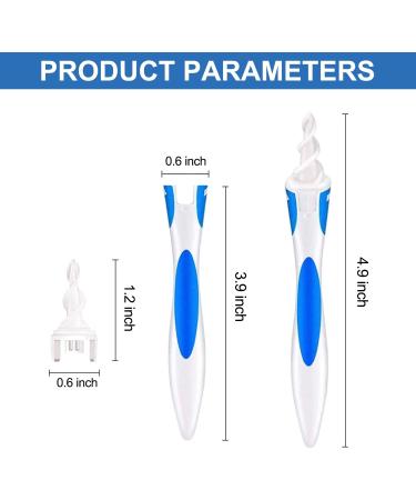 Q Grips Ear Wax Removal 2025 Q Grips Earwax Removal Tool Spiral Ear Wax Removal Tool Reusable Earwax Removal Kit Safe Soft Ear Cleaner with 16 Pcs Soft Replacemen - Buy Online on GoSupps.com